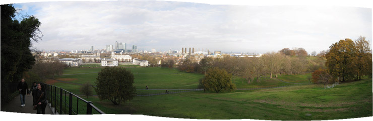 View of Greenwich Park from Observatory Hill